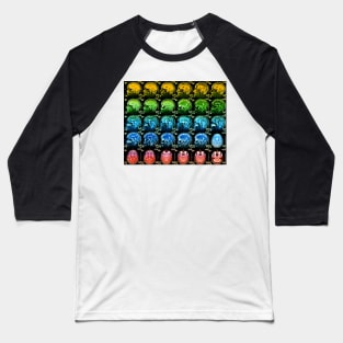 Coloured MRI scans of a healthy human brain (P332/0331) Baseball T-Shirt